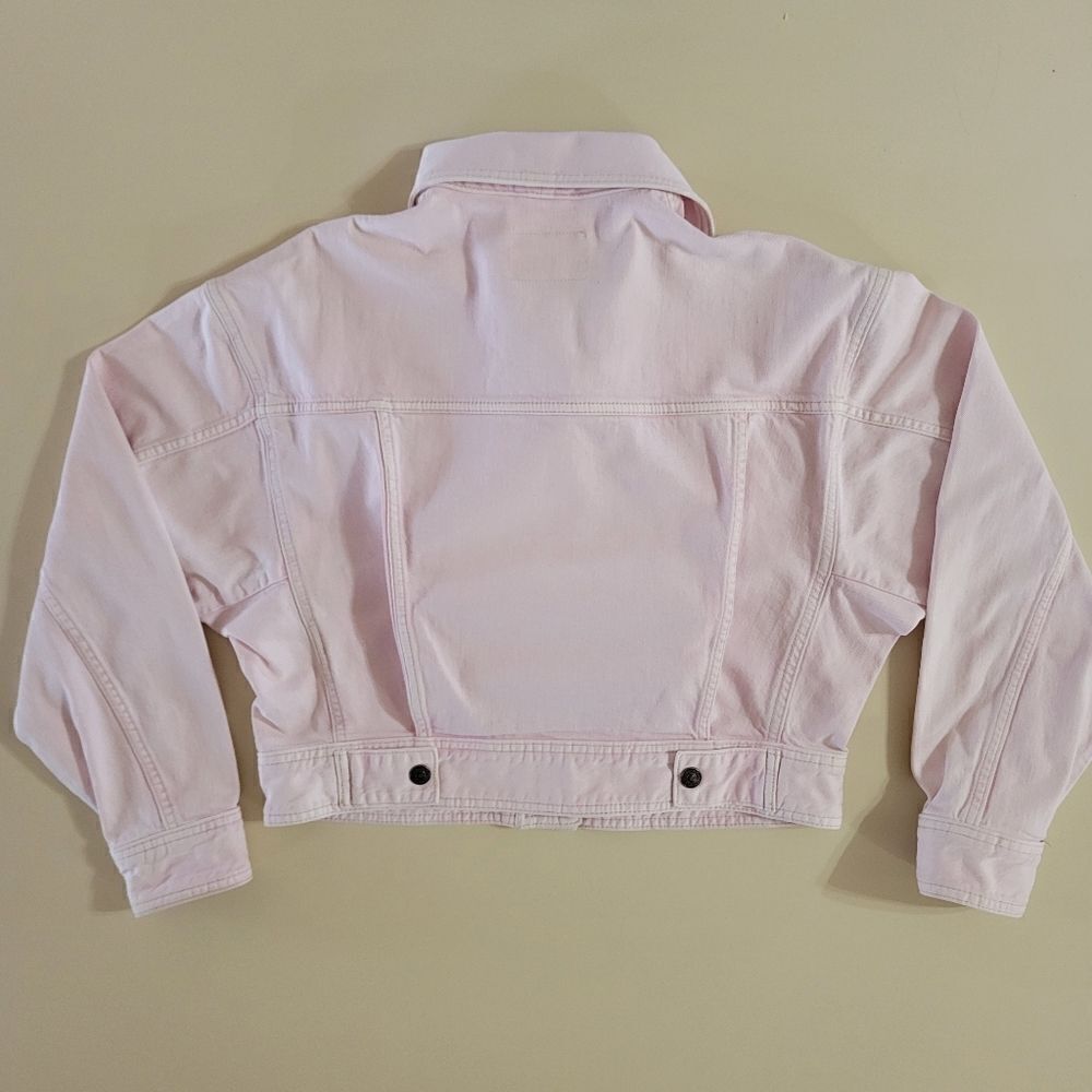 Free People Star Crossed Sorbet Denim Cropped Jacket - Picture 16 of 16